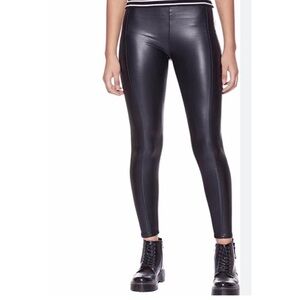 Max Studio Black Faux Leather Leggings